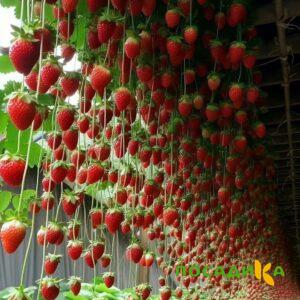 Клубника ампельная Анастасия купить по цене от 370р. в интернет-магазине «Посадика» с доставкой почтой в в Каширае и по всей России – [изображение №1].